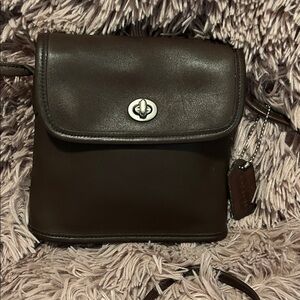 Coach Tango Flap Crossbody Dark Brown Style  9049